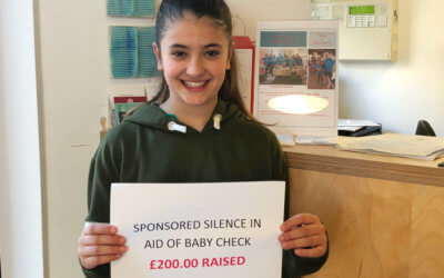 Ayesha Raises £200 for Baby Check Bath!